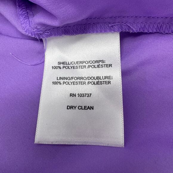 Donna Morgan Lavender Lace Dress Straps Lavender US 8 Romantic Babydoll Brunch - Picture 10 of 11